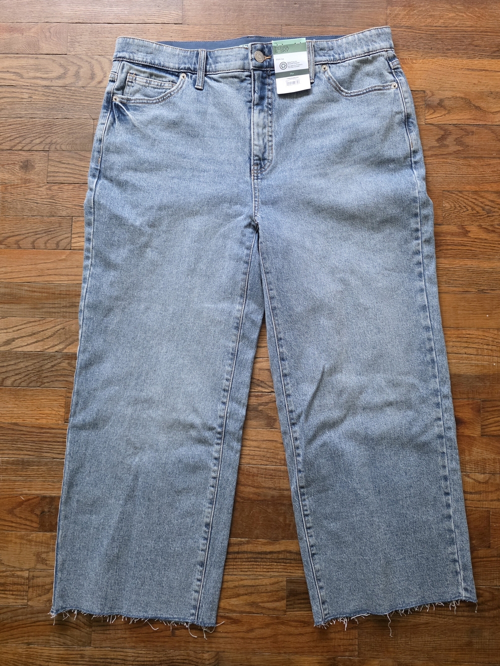 Terra & Sky Light Blue High-Rise Wide Leg Jeans